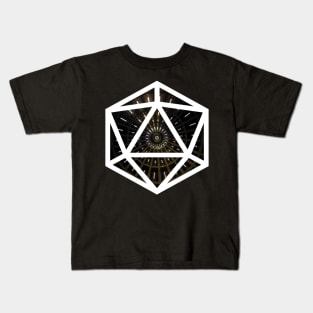 D20 Decal Badge - Lawful Evil Kids T-Shirt